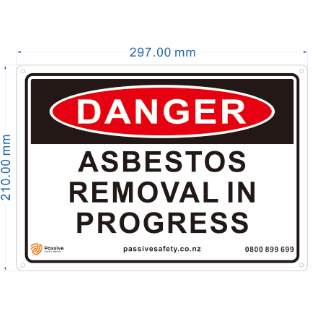 Warning Sign - Asbestos Removal in Progress