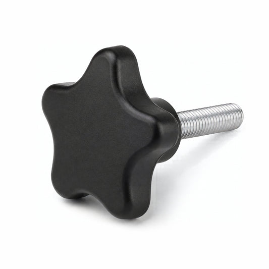 Star Clamping Knob M6 x 30 Threaded Stud for Transit Cover