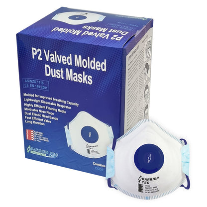 Moulded Masks, P2, Valved, Box 10 | 171004 **SPECIAL**