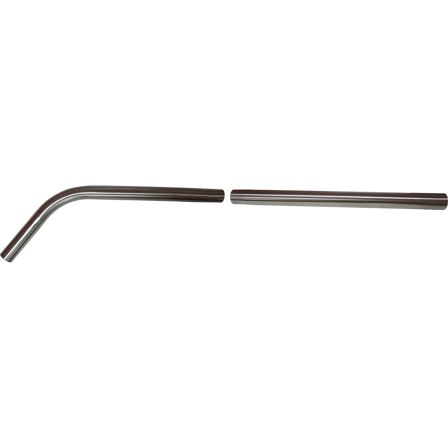 2 Piece Pipe Set - Chrome Set - 38mm