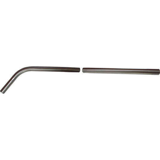 2 Piece Pipe Set - Chrome Set - 38mm