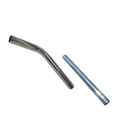 2 Piece Pipe Set - Chrome Set - 38mm