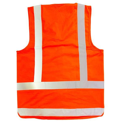 WORKWEAR VEST- HI VIS TTMC LONG TAIL - High Visibility TTMC Vests – Orange
