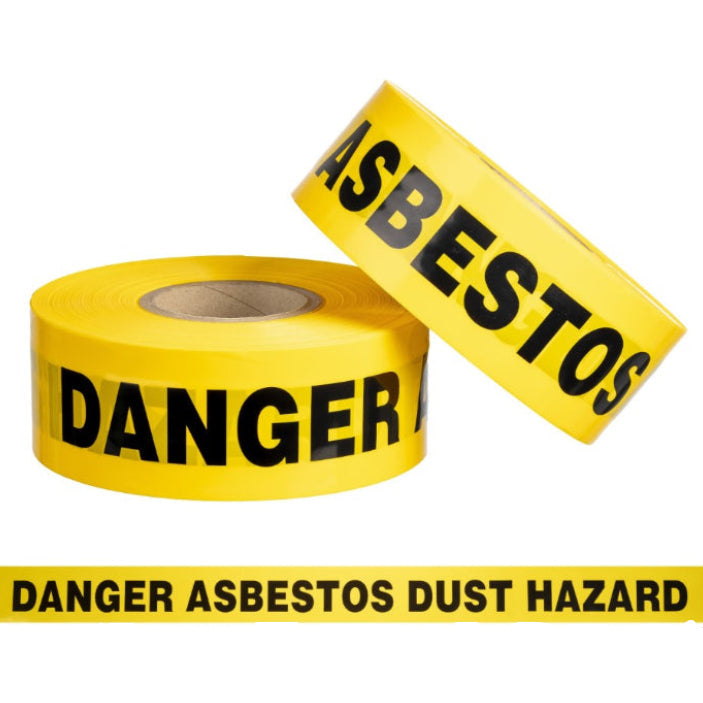 Danger Asbestos Barrier Tape Y/B - 75mm